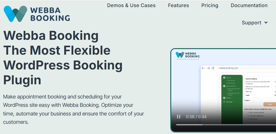 WordPress Booking Plugin