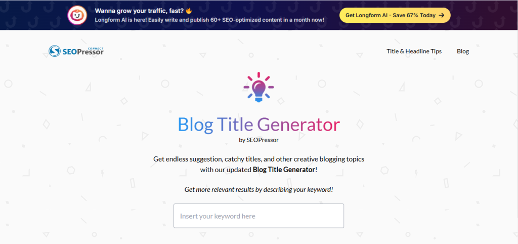 Free AI Title Generator Tools