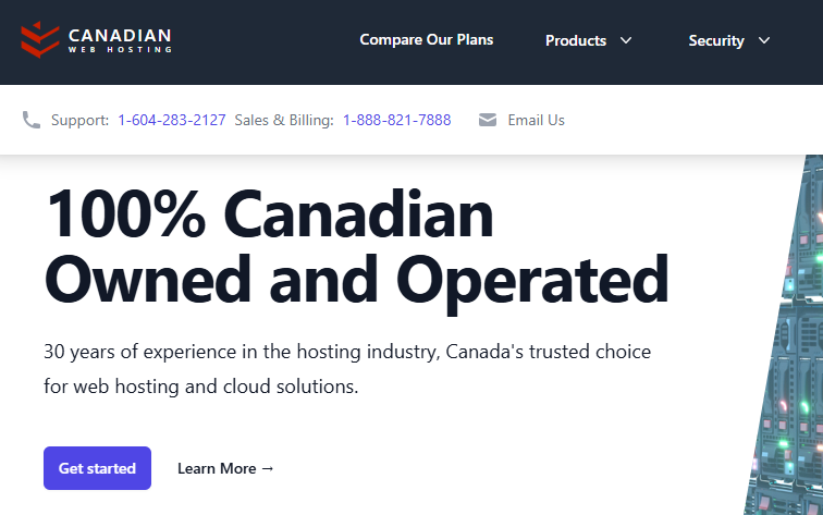 canadian web hosting