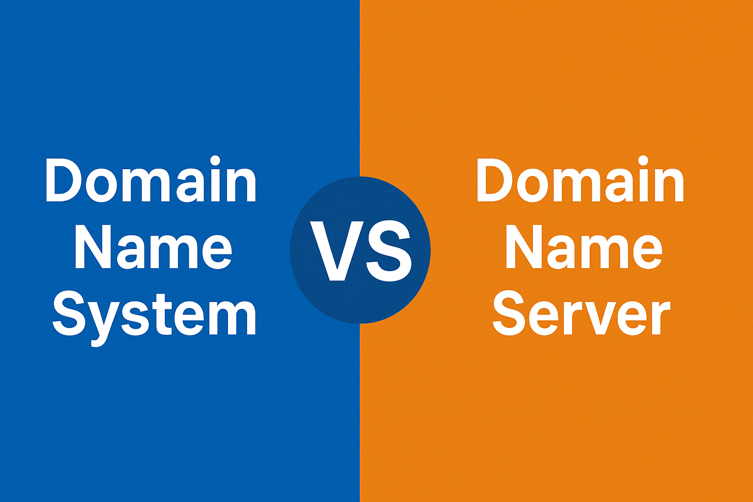 Domain Name System vs Domain Name Server