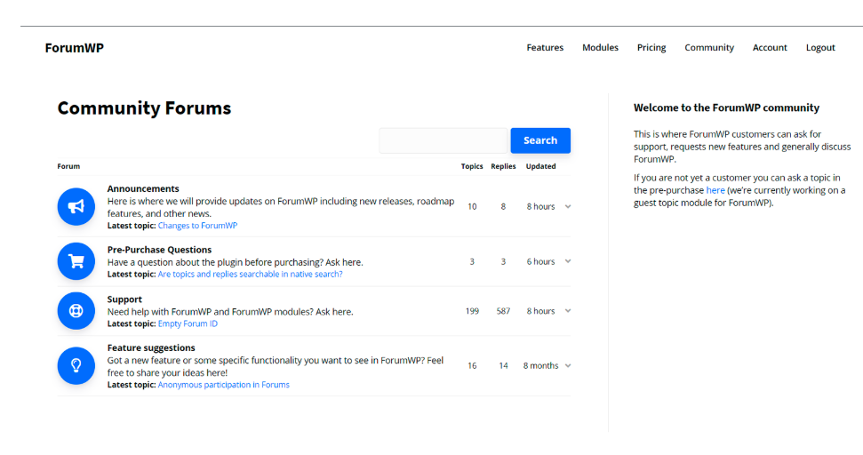 forum wp