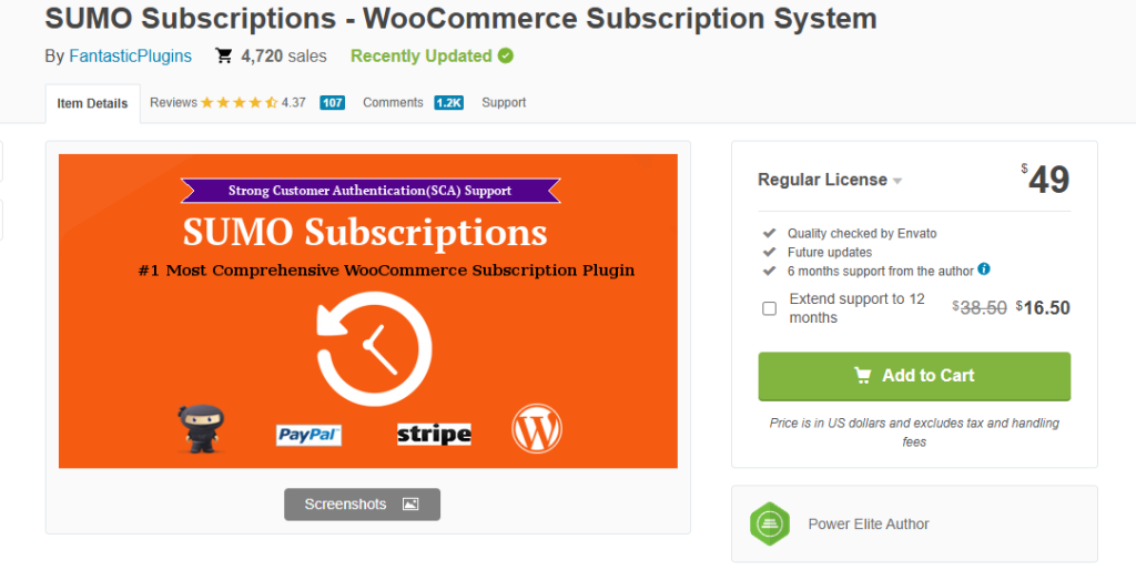 WordPress subscription plugin