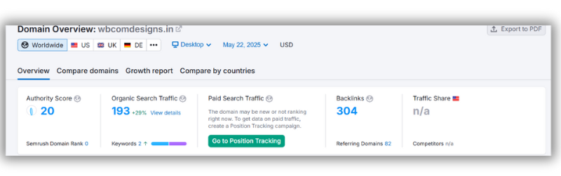 Domain result