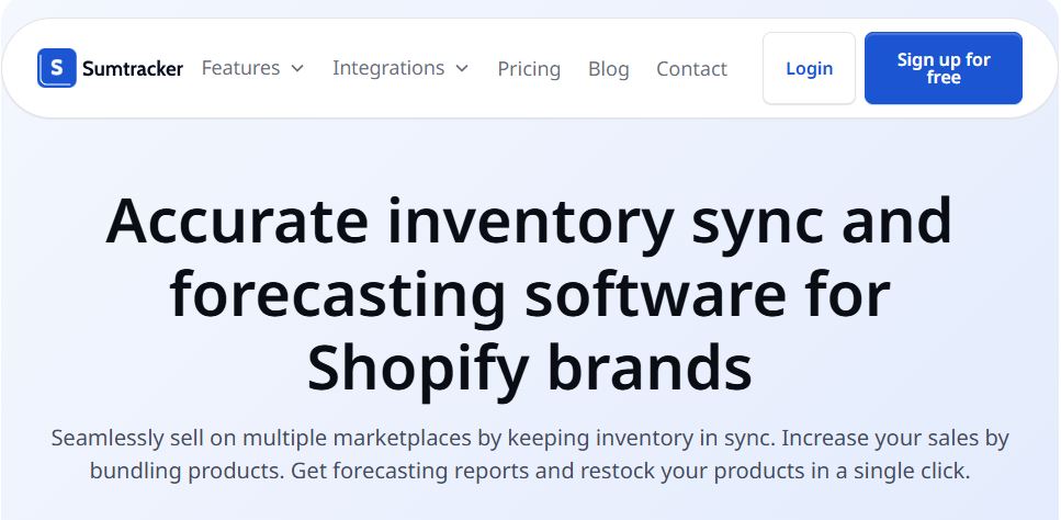 Software for Inventory Forecasting
