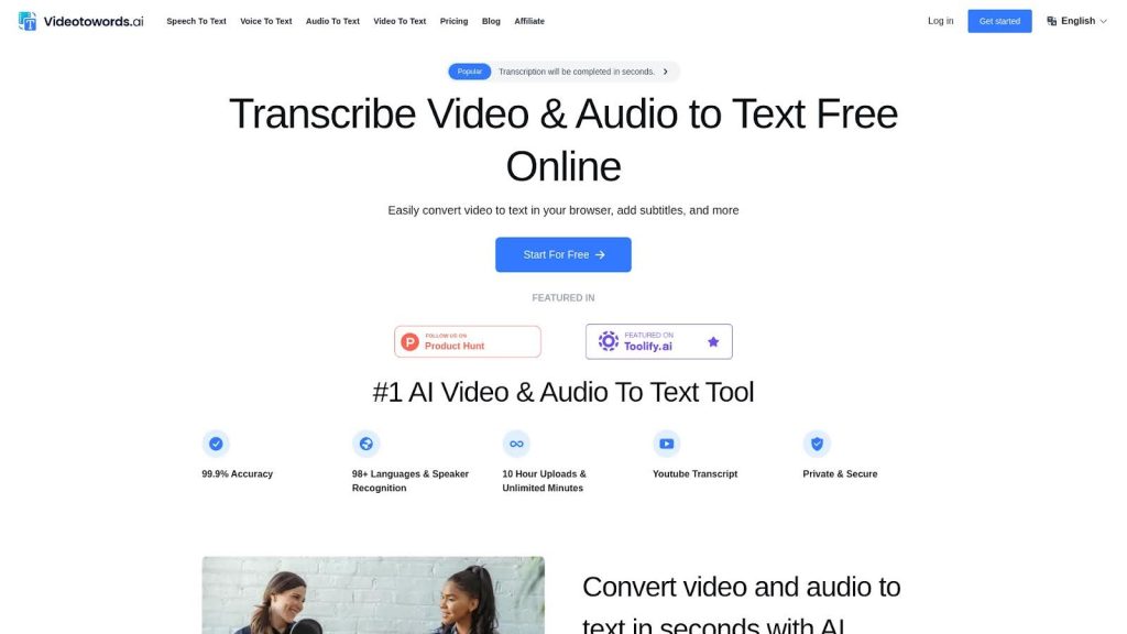 Videotowords